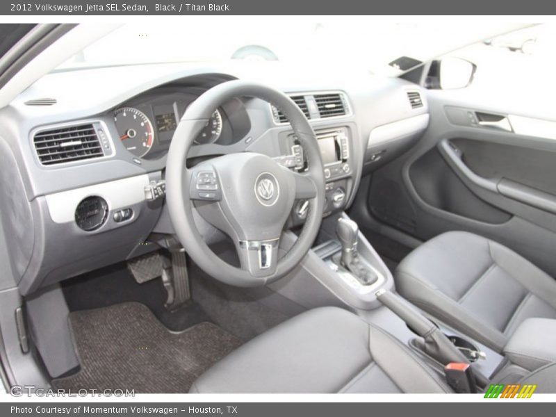 Black / Titan Black 2012 Volkswagen Jetta SEL Sedan