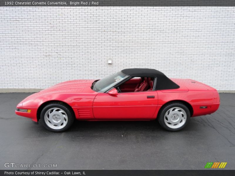  1992 Corvette Convertible Bright Red