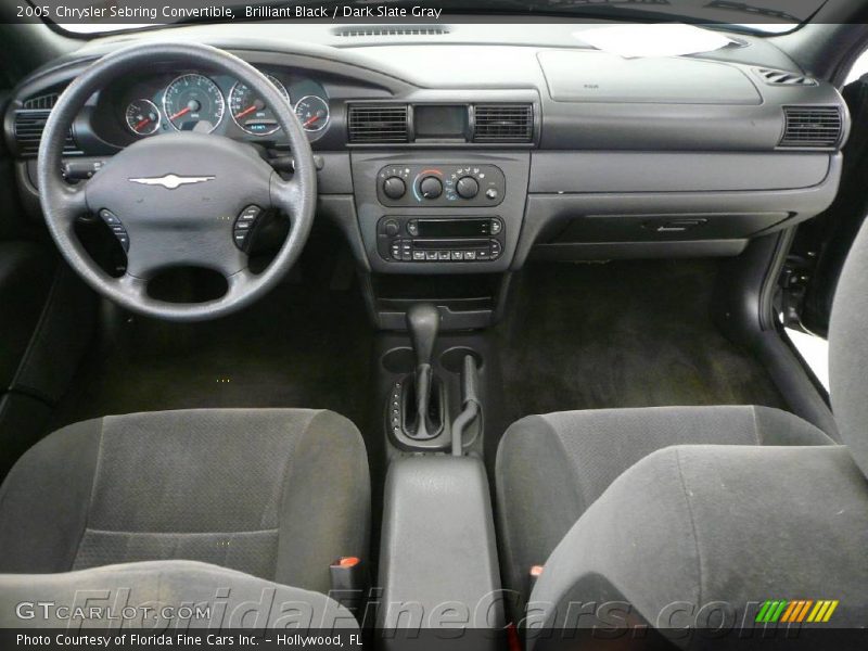 Brilliant Black / Dark Slate Gray 2005 Chrysler Sebring Convertible