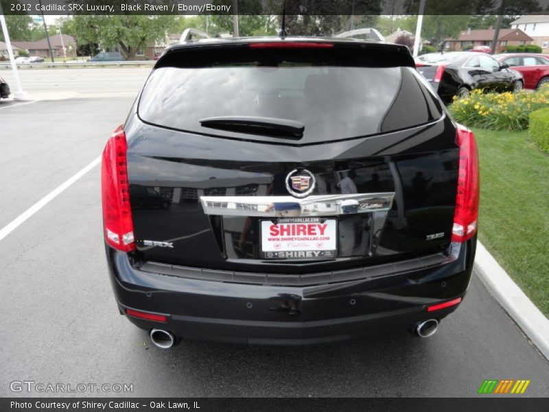 Black Raven / Ebony/Ebony 2012 Cadillac SRX Luxury