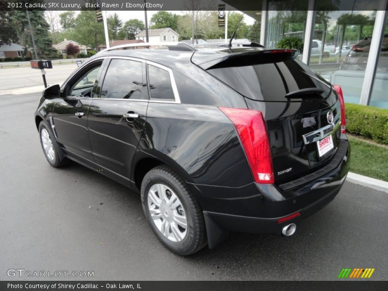 Black Raven / Ebony/Ebony 2012 Cadillac SRX Luxury