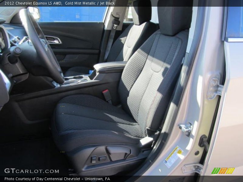 Gold Mist Metallic / Jet Black 2012 Chevrolet Equinox LS AWD