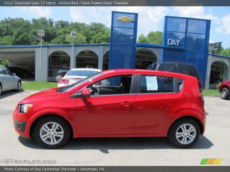 Victory Red / Dark Pewter/Dark Titanium 2012 Chevrolet Sonic LT Hatch