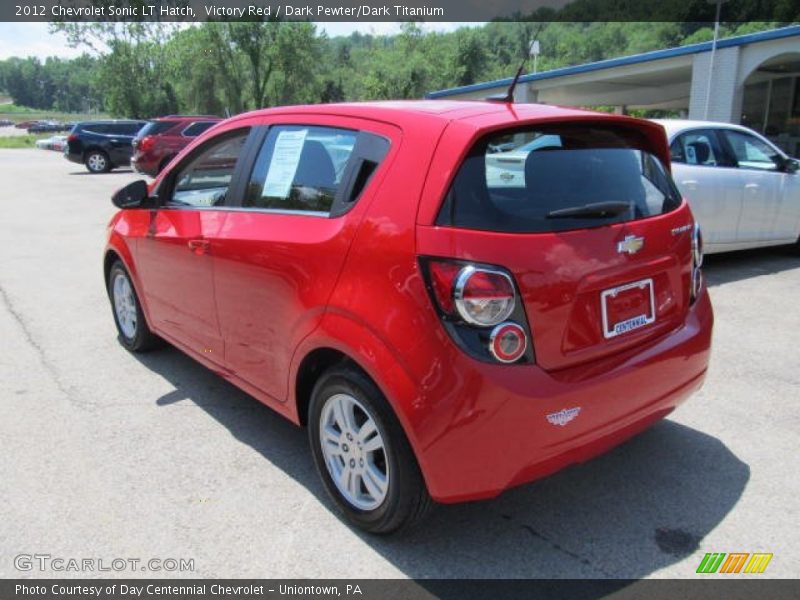 Victory Red / Dark Pewter/Dark Titanium 2012 Chevrolet Sonic LT Hatch