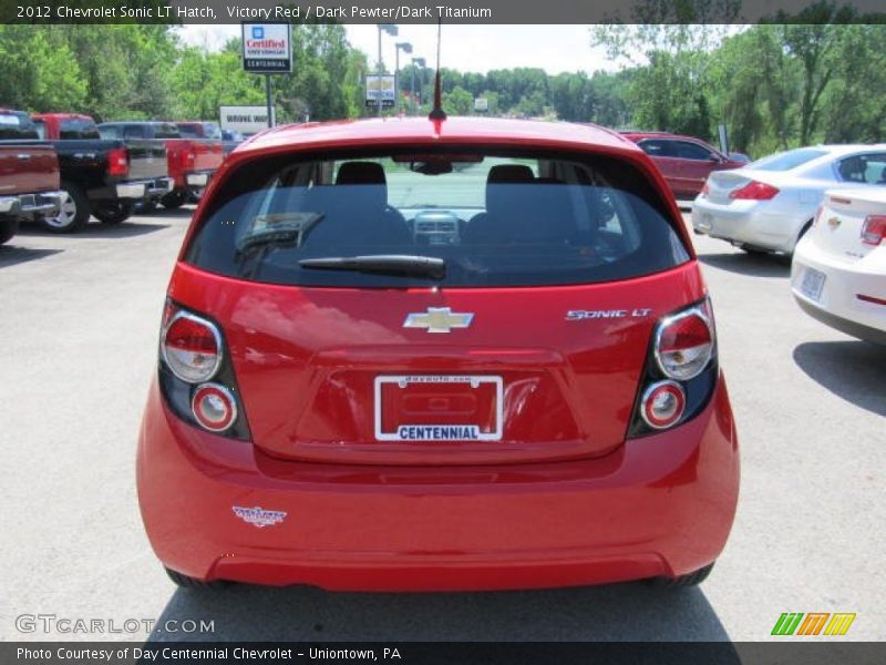 Victory Red / Dark Pewter/Dark Titanium 2012 Chevrolet Sonic LT Hatch