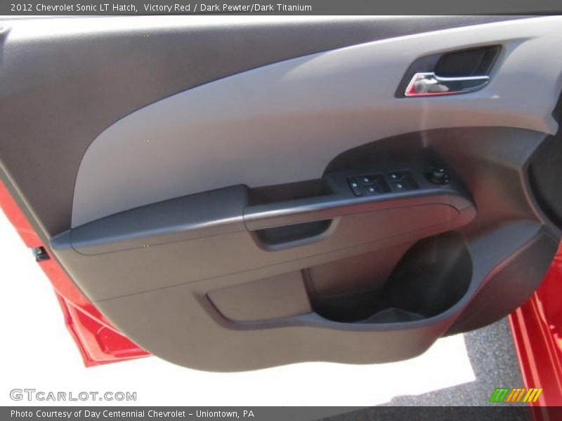 Victory Red / Dark Pewter/Dark Titanium 2012 Chevrolet Sonic LT Hatch