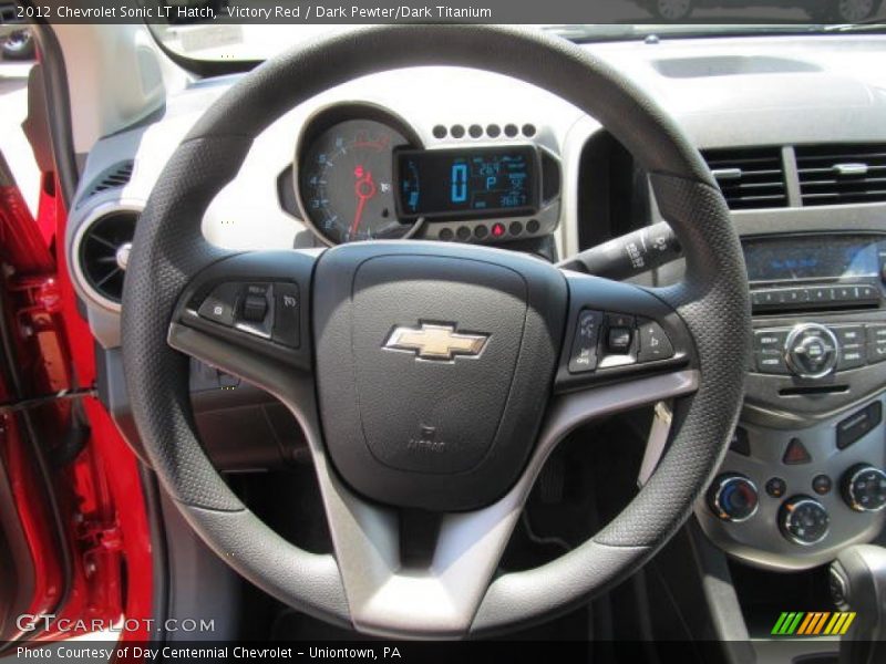Victory Red / Dark Pewter/Dark Titanium 2012 Chevrolet Sonic LT Hatch
