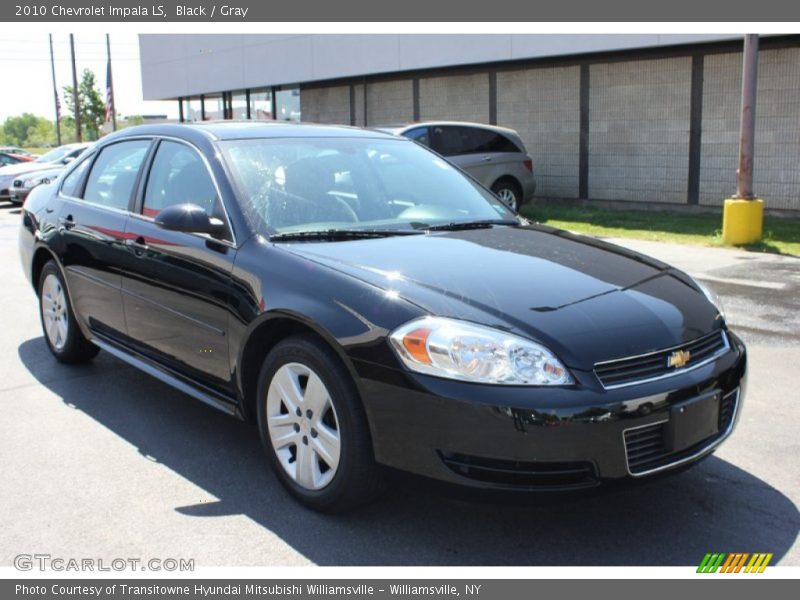 Black / Gray 2010 Chevrolet Impala LS