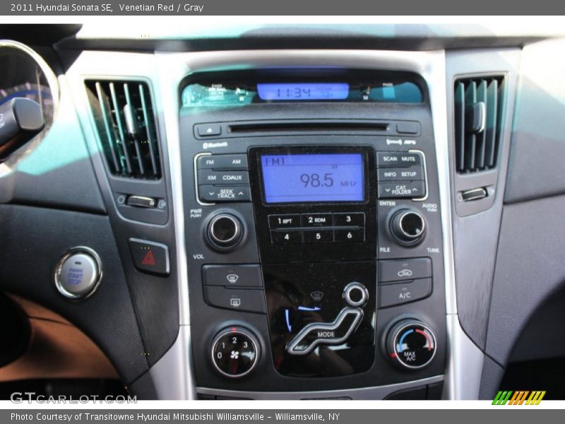 Venetian Red / Gray 2011 Hyundai Sonata SE