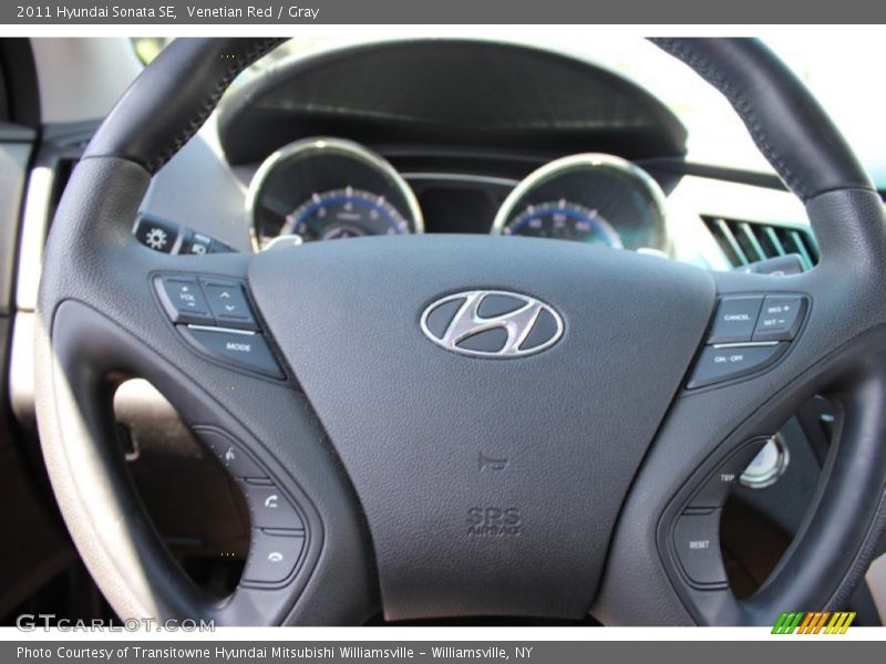 Venetian Red / Gray 2011 Hyundai Sonata SE