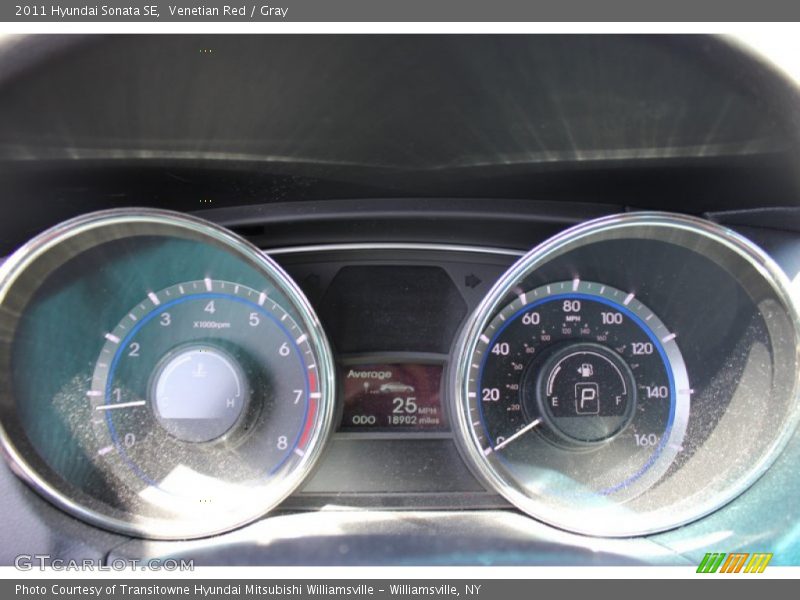 Venetian Red / Gray 2011 Hyundai Sonata SE