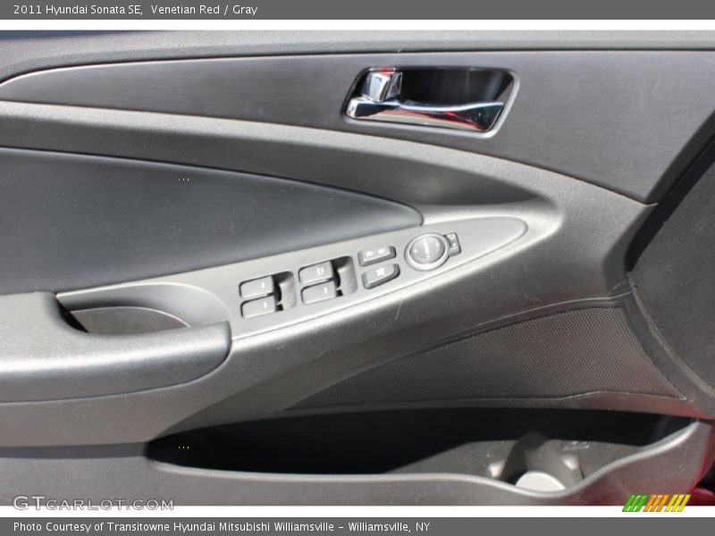 Venetian Red / Gray 2011 Hyundai Sonata SE
