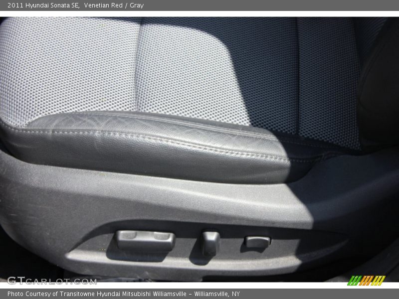 Venetian Red / Gray 2011 Hyundai Sonata SE