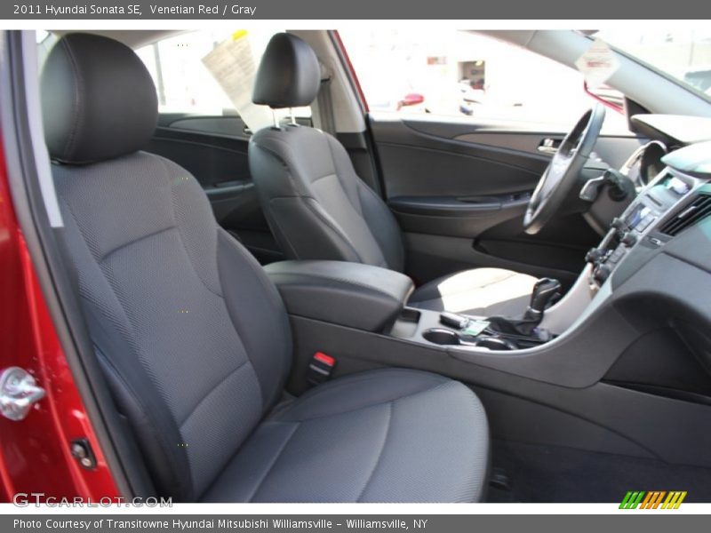 Venetian Red / Gray 2011 Hyundai Sonata SE