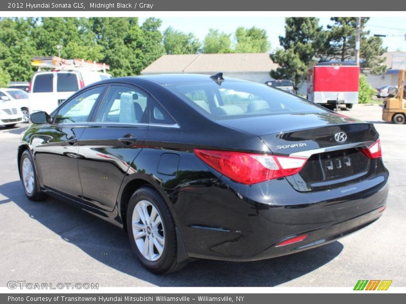 Midnight Black / Gray 2012 Hyundai Sonata GLS