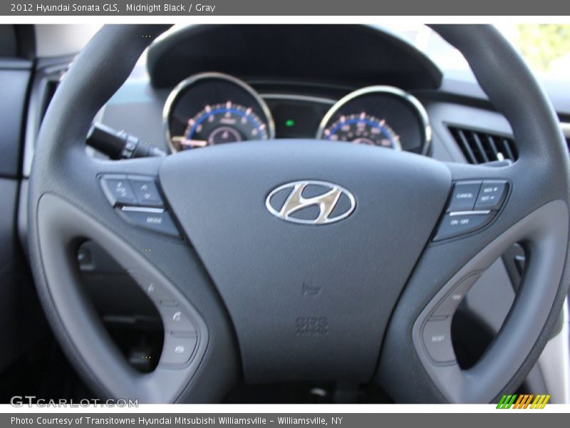 Midnight Black / Gray 2012 Hyundai Sonata GLS