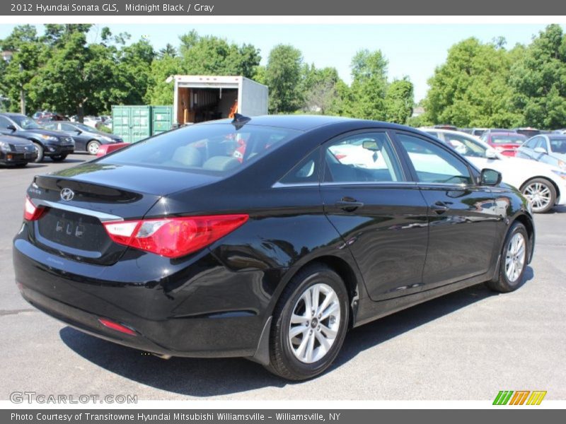 Midnight Black / Gray 2012 Hyundai Sonata GLS