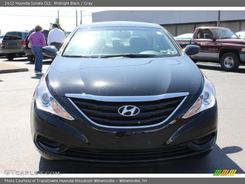 Midnight Black / Gray 2012 Hyundai Sonata GLS