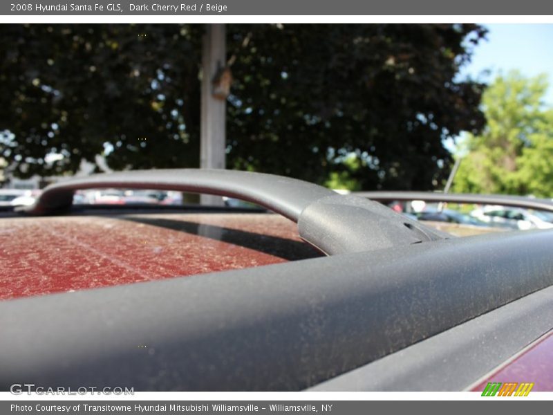 Dark Cherry Red / Beige 2008 Hyundai Santa Fe GLS