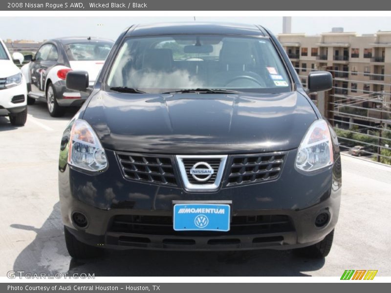 Wicked Black / Black 2008 Nissan Rogue S AWD