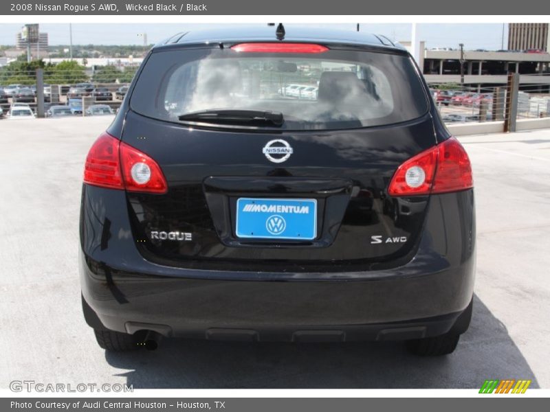 Wicked Black / Black 2008 Nissan Rogue S AWD