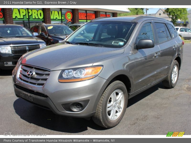 Espresso Brown / Gray 2011 Hyundai Santa Fe GLS