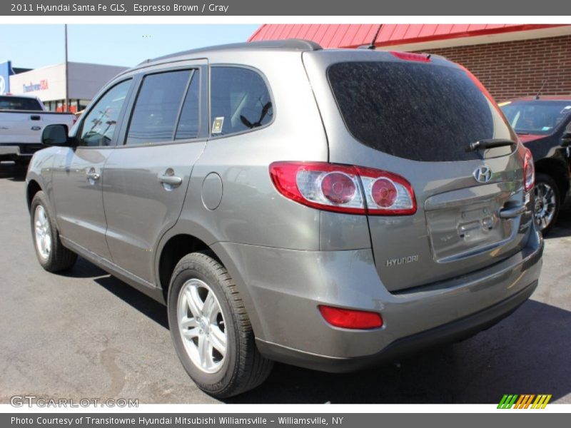 Espresso Brown / Gray 2011 Hyundai Santa Fe GLS