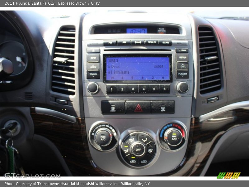 Espresso Brown / Gray 2011 Hyundai Santa Fe GLS