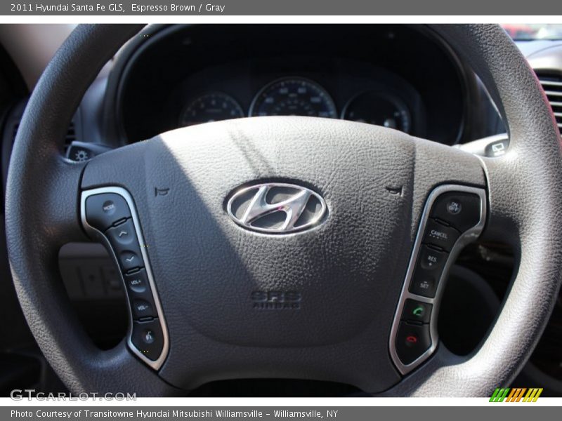 Espresso Brown / Gray 2011 Hyundai Santa Fe GLS