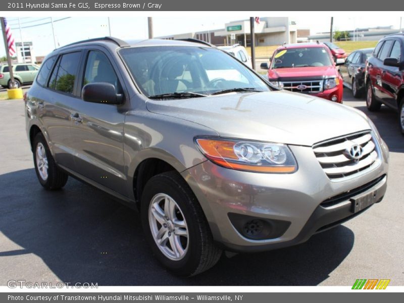Espresso Brown / Gray 2011 Hyundai Santa Fe GLS
