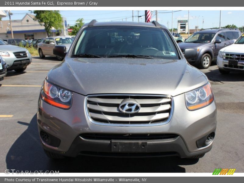 Espresso Brown / Gray 2011 Hyundai Santa Fe GLS