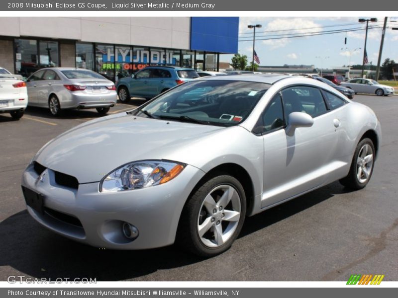 Liquid Silver Metallic / Medium Gray 2008 Mitsubishi Eclipse GS Coupe