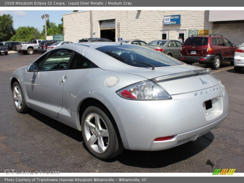 Liquid Silver Metallic / Medium Gray 2008 Mitsubishi Eclipse GS Coupe