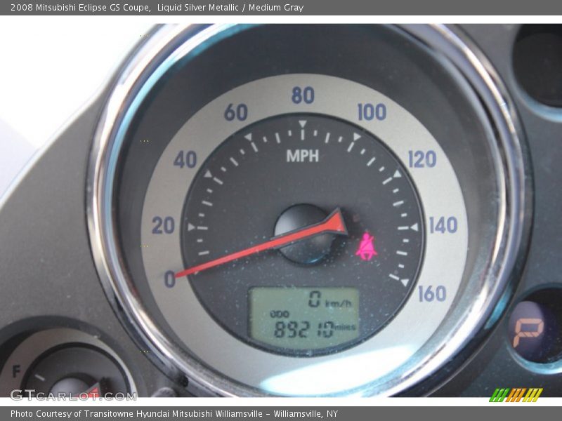 Liquid Silver Metallic / Medium Gray 2008 Mitsubishi Eclipse GS Coupe