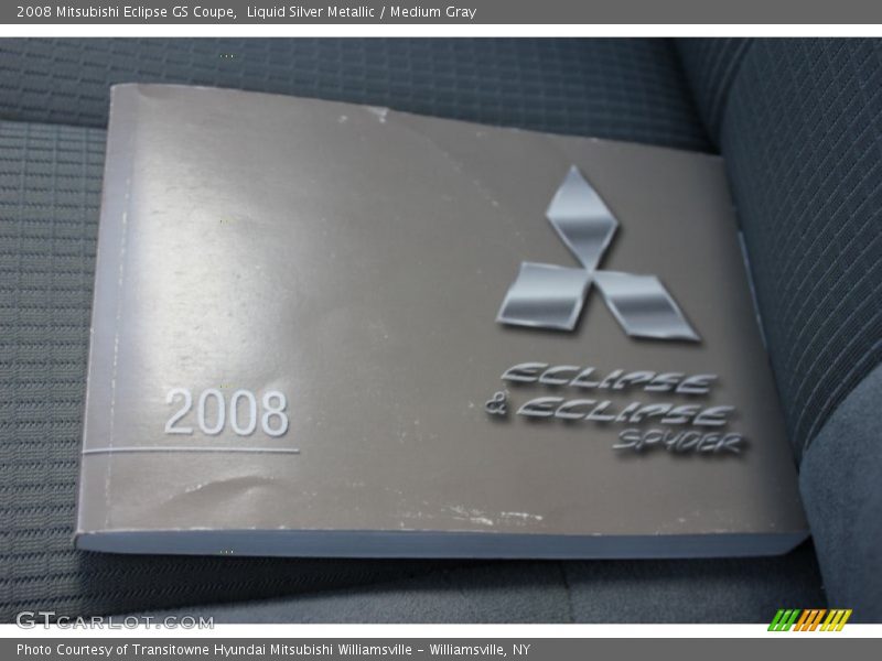 Liquid Silver Metallic / Medium Gray 2008 Mitsubishi Eclipse GS Coupe