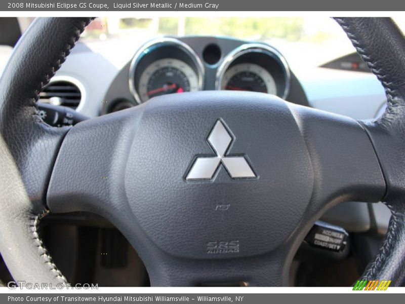 Liquid Silver Metallic / Medium Gray 2008 Mitsubishi Eclipse GS Coupe
