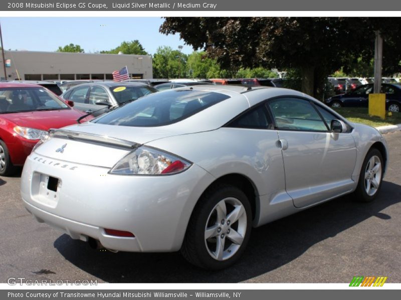 Liquid Silver Metallic / Medium Gray 2008 Mitsubishi Eclipse GS Coupe