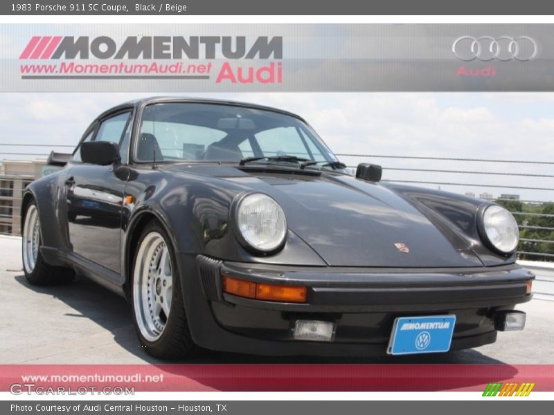 Black / Beige 1983 Porsche 911 SC Coupe