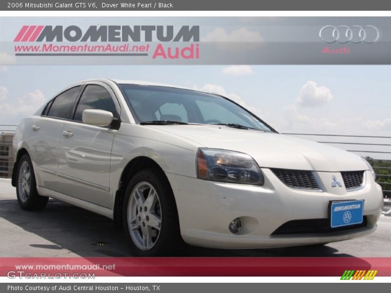 Dover White Pearl / Black 2006 Mitsubishi Galant GTS V6