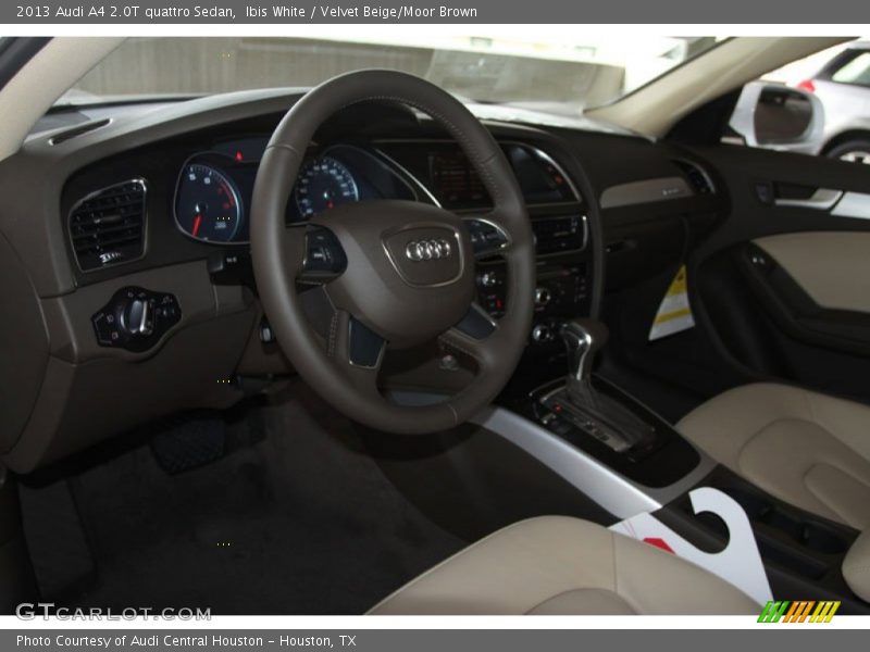 Ibis White / Velvet Beige/Moor Brown 2013 Audi A4 2.0T quattro Sedan