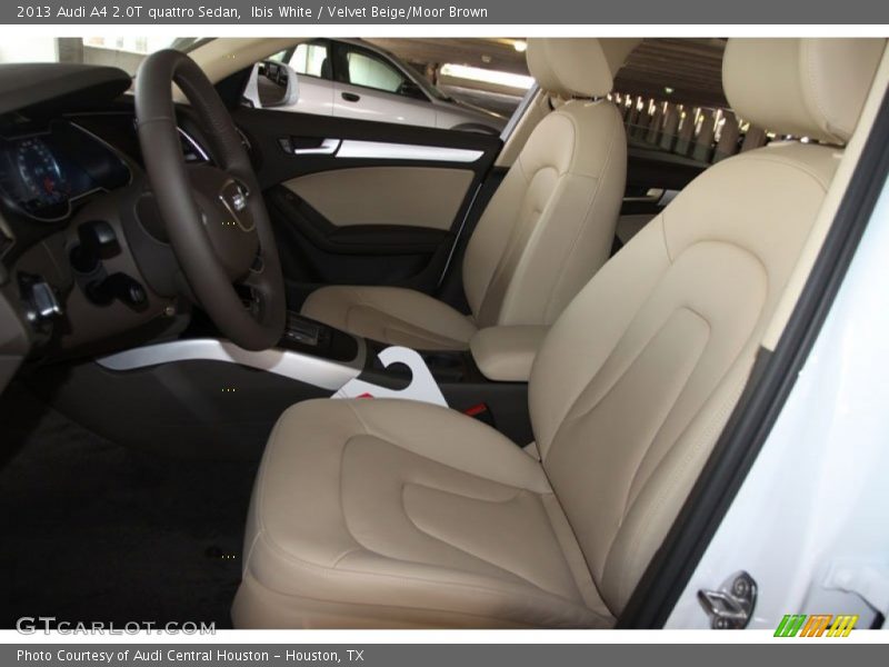Ibis White / Velvet Beige/Moor Brown 2013 Audi A4 2.0T quattro Sedan