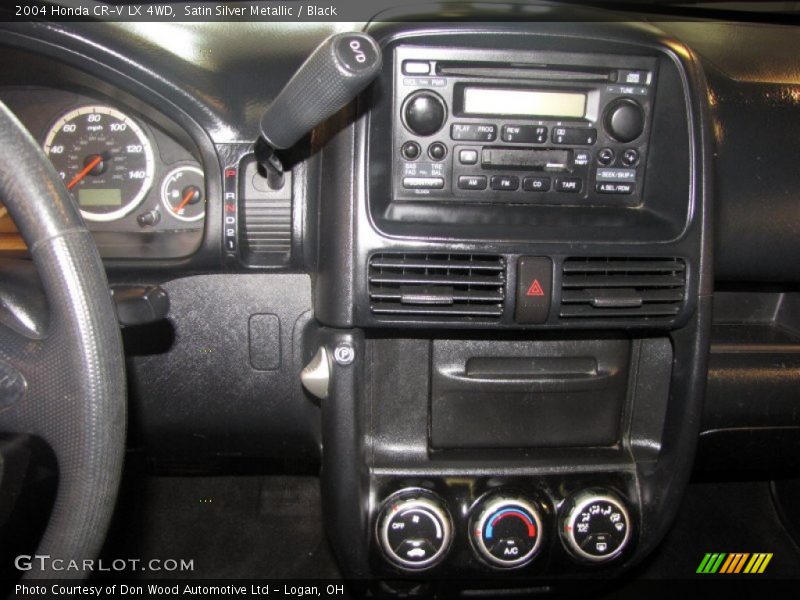 Satin Silver Metallic / Black 2004 Honda CR-V LX 4WD