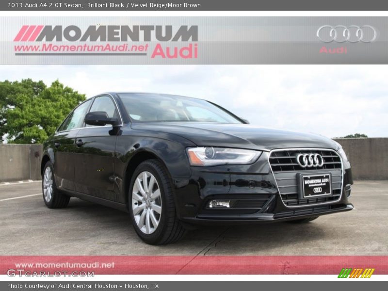 Brilliant Black / Velvet Beige/Moor Brown 2013 Audi A4 2.0T Sedan