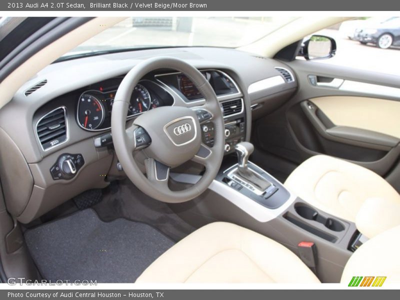 Brilliant Black / Velvet Beige/Moor Brown 2013 Audi A4 2.0T Sedan