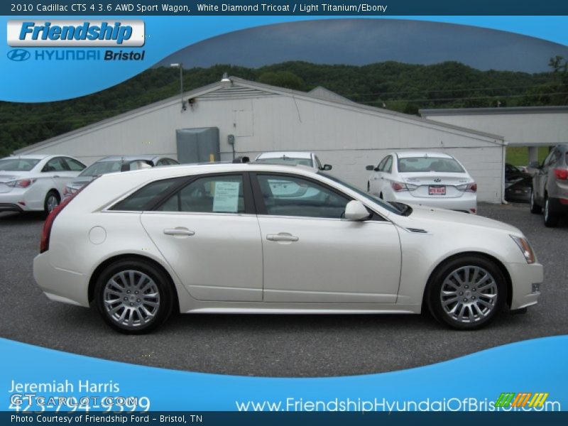 White Diamond Tricoat / Light Titanium/Ebony 2010 Cadillac CTS 4 3.6 AWD Sport Wagon