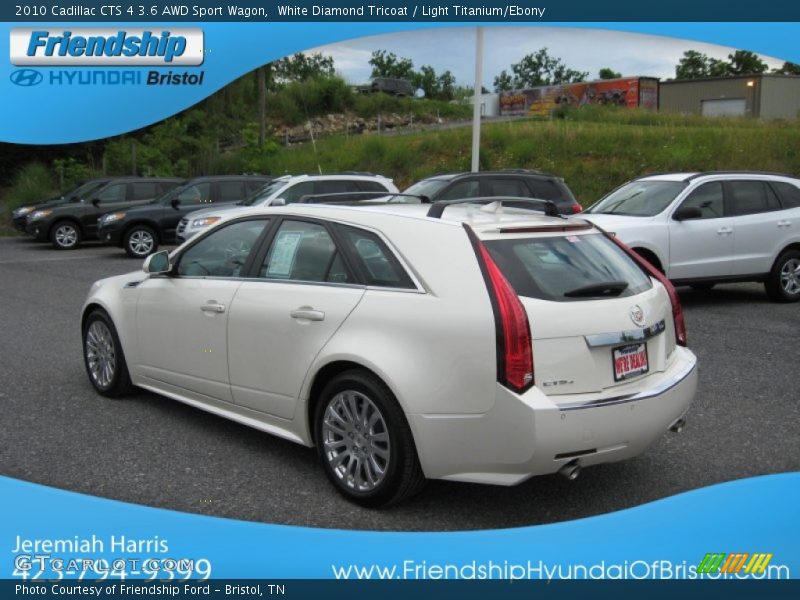 White Diamond Tricoat / Light Titanium/Ebony 2010 Cadillac CTS 4 3.6 AWD Sport Wagon