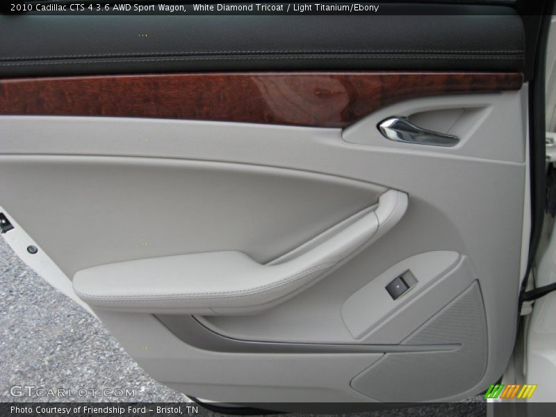 White Diamond Tricoat / Light Titanium/Ebony 2010 Cadillac CTS 4 3.6 AWD Sport Wagon