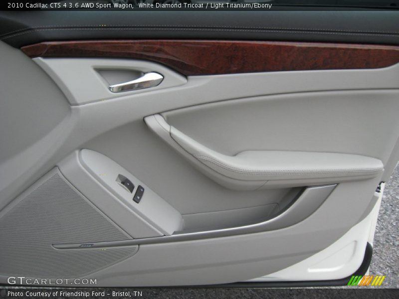 White Diamond Tricoat / Light Titanium/Ebony 2010 Cadillac CTS 4 3.6 AWD Sport Wagon