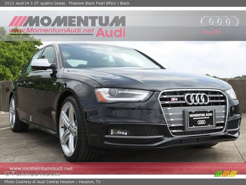 Phantom Black Pearl Effect / Black 2013 Audi S4 3.0T quattro Sedan