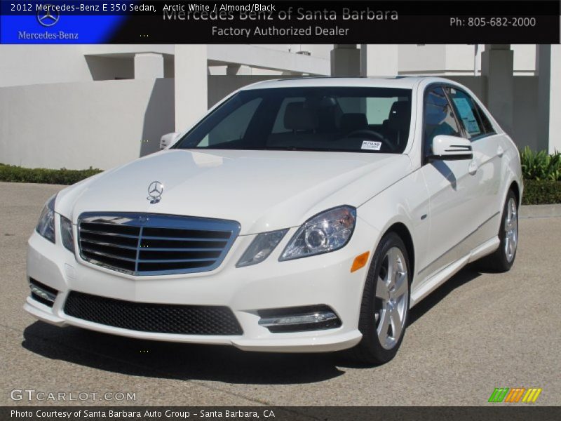 Arctic White / Almond/Black 2012 Mercedes-Benz E 350 Sedan